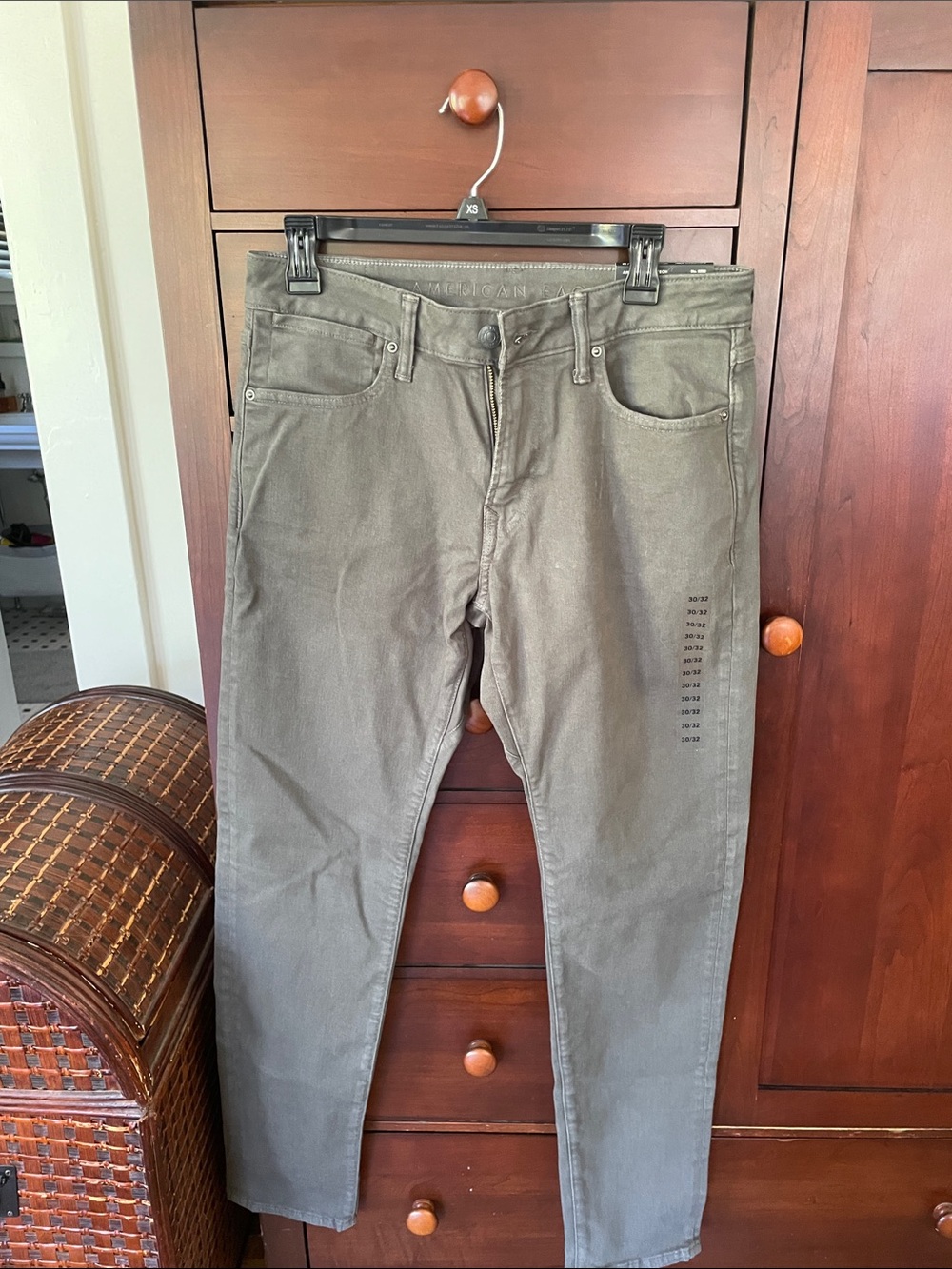 American Eagle Athletic jeans, stone gray